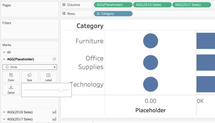Using Placeholders To Position Data, What Takes Up Less Space A Round Or Rectangle Tableau